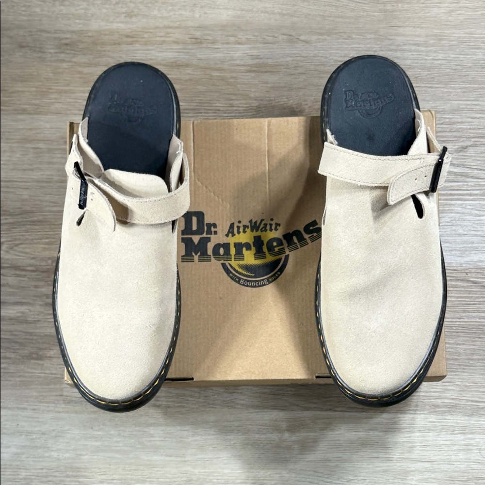 Dr. Martens Cream Men's Slip-On Loafers